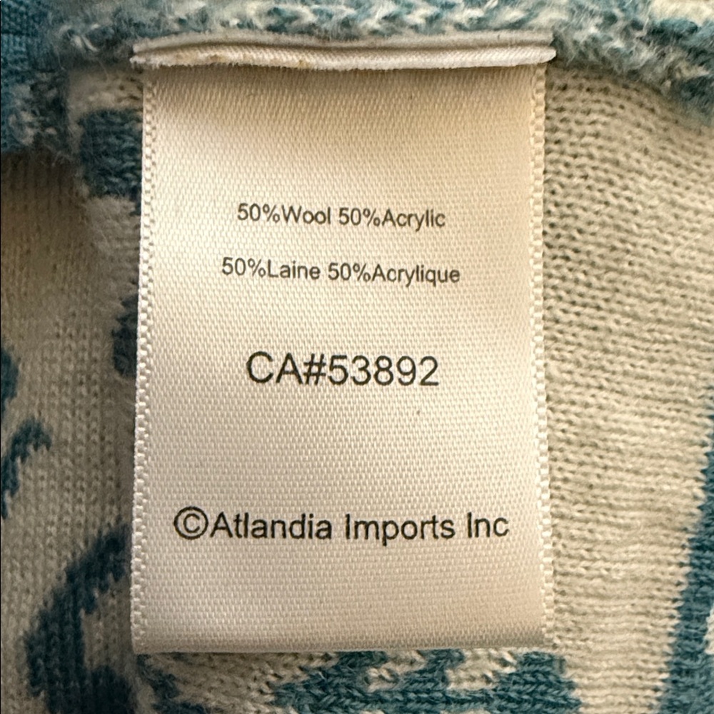 Icelandic Design wool blend Nordic Fair isle sweater vest - Picture 10 of 13